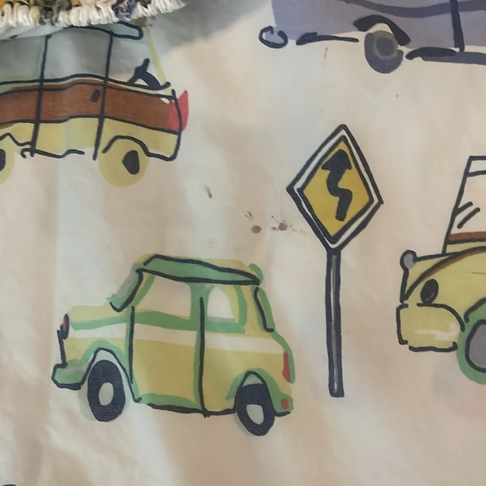 Crate&Kids Colorful Car Print organic Bedding Sheets